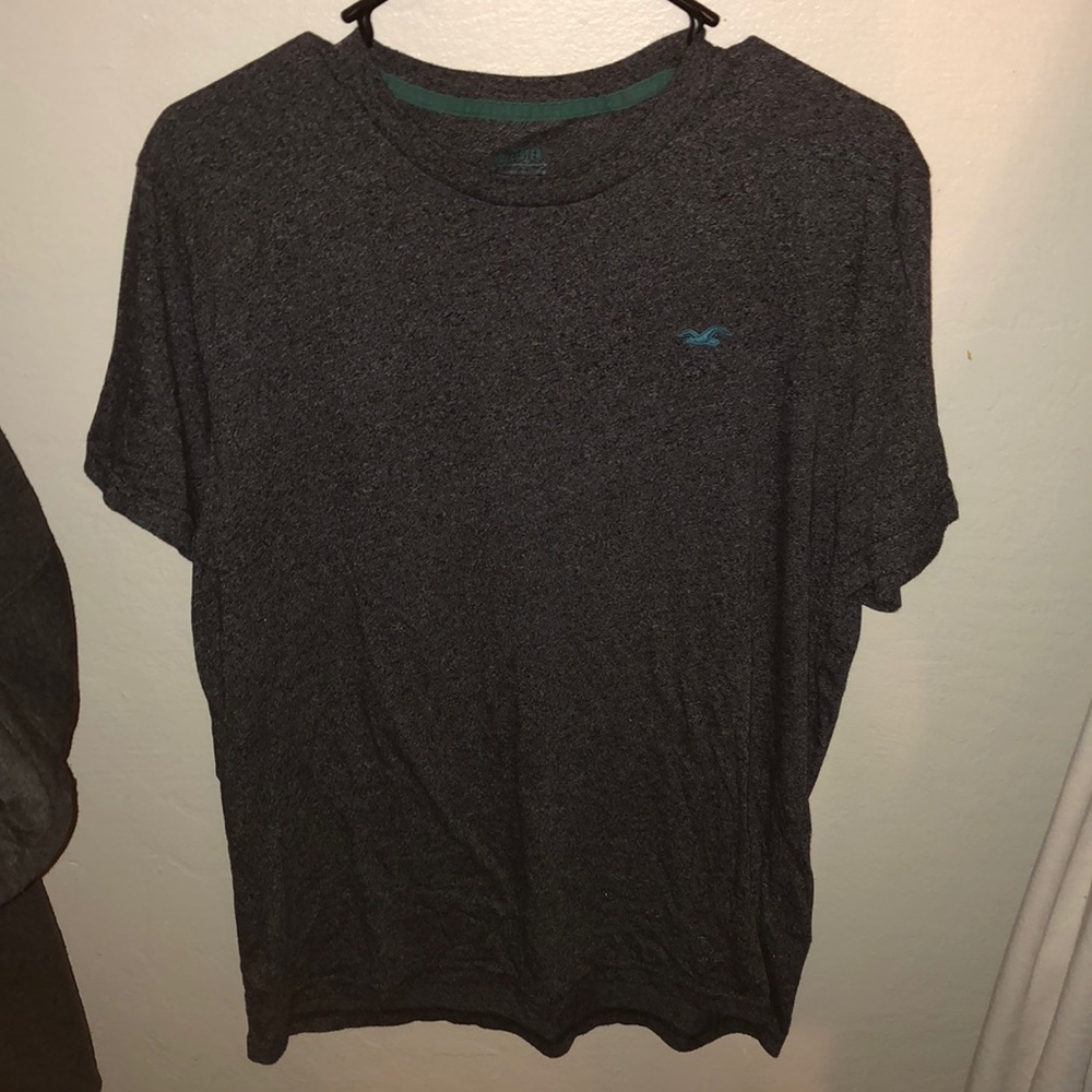 Grey and turcoise shirt